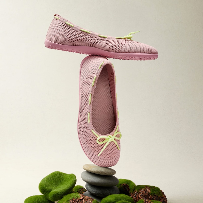 Round-Toe Barefoot Flats (Nika), Dark Pink, EU39.5 | VIVAIA