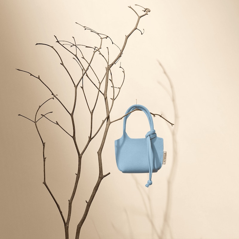 Micro Zahara - Bag Small Pendant, ICE BLUE, one-size | VIVAIA