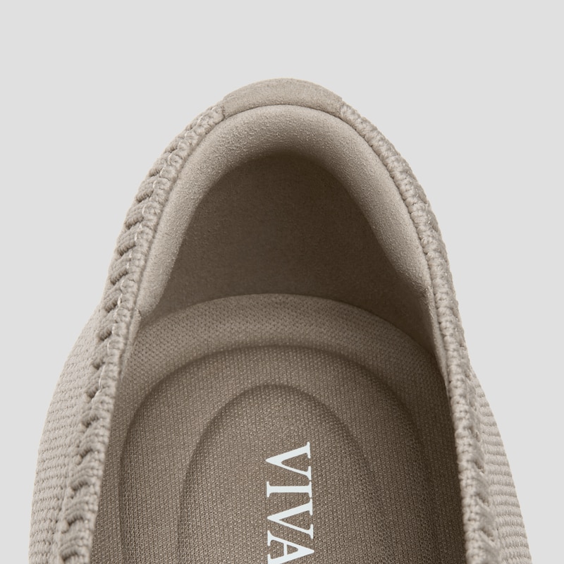 Pointed-Toe Ballet Flats (Aria 5°), DOVE GRAY, EU35 | VIVAIA