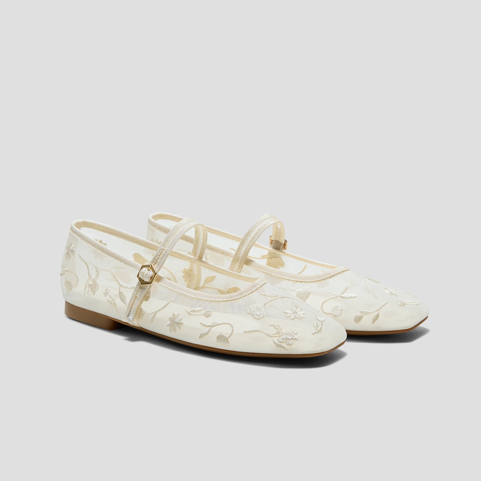 Square-Toe Mary Janes (Margot™ Mary Jane) in apricot