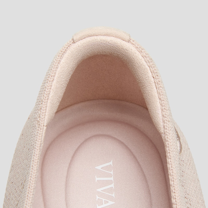 Round-Toe Embroidered Loafers (Audrey), ROSE GOLD-BOUQUET, EU35 | VIVAIA