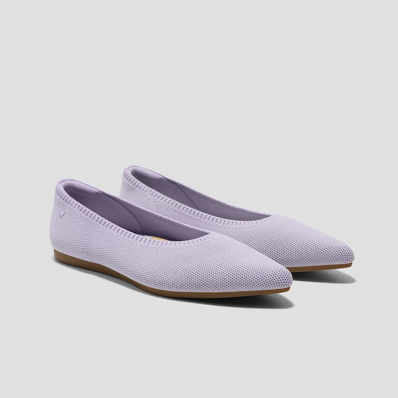 Pointed-Toe Ballet Flats (Aria 5°), LIGHT VIOLET, EU40 | VIVAIA
