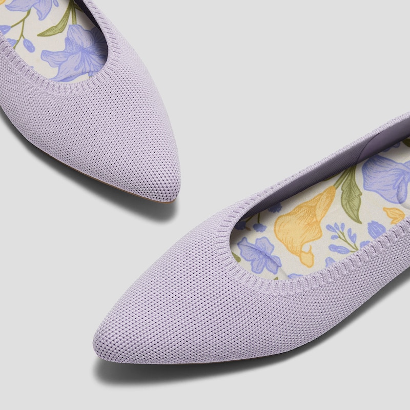 Pointed-Toe Ballet Flats (Aria 5°), LIGHT VIOLET, EU40 | VIVAIA