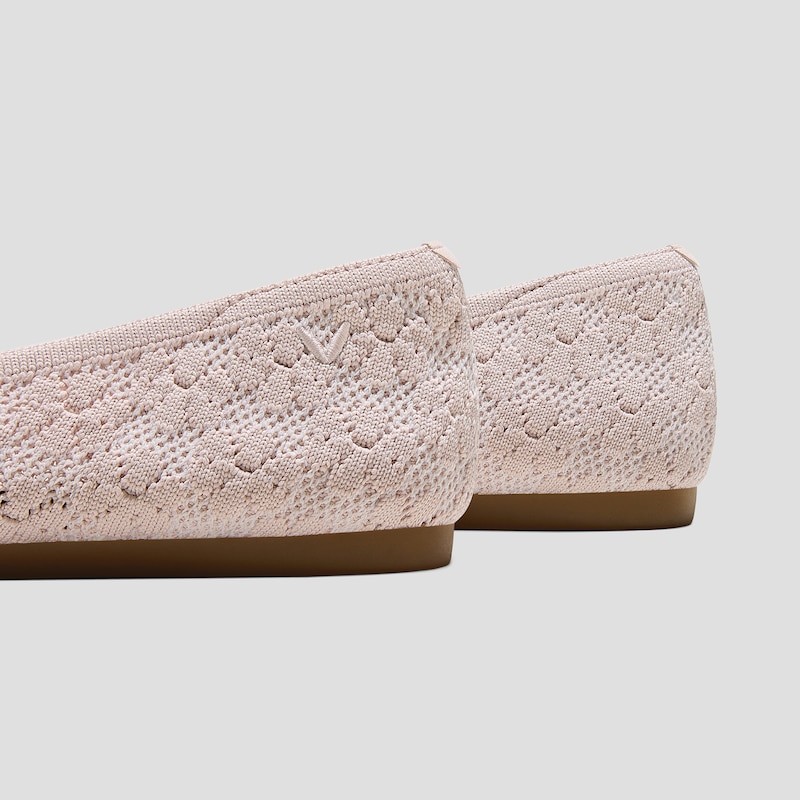 Pointed-Toe Ballet Flats (Aria 5°), BALLET BLUSH FLORAL, EU39 | VIVAIA