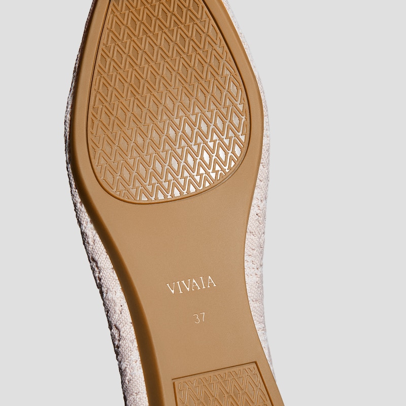 Pointed-Toe Ballet Flats (Aria 5°), BALLET BLUSH FLORAL, EU39 | VIVAIA
