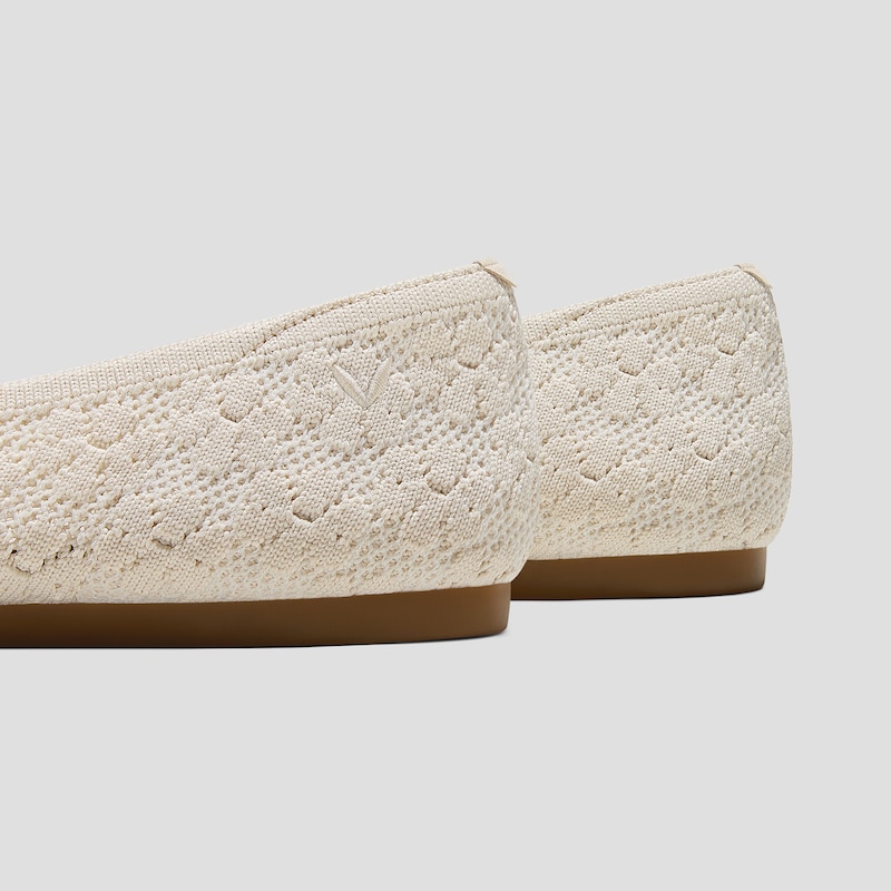 Pointed-Toe Ballet Flats (Aria 5°), PALE APRICOT FLORAL, EU40.5 | VIVAIA