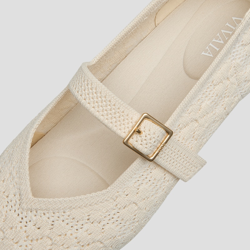 Square-Toe Mary Jane (Margot™ Mary Jane), PALE APRICOT FLORAL, EU35 | VIVAIA