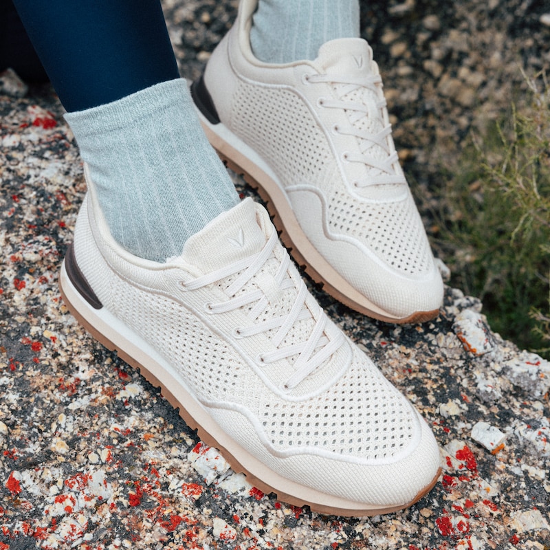 Unisex Slip-On Mesh Sneakers (Allday), CREAM IVORY MESH, EU35 | VIVAIA