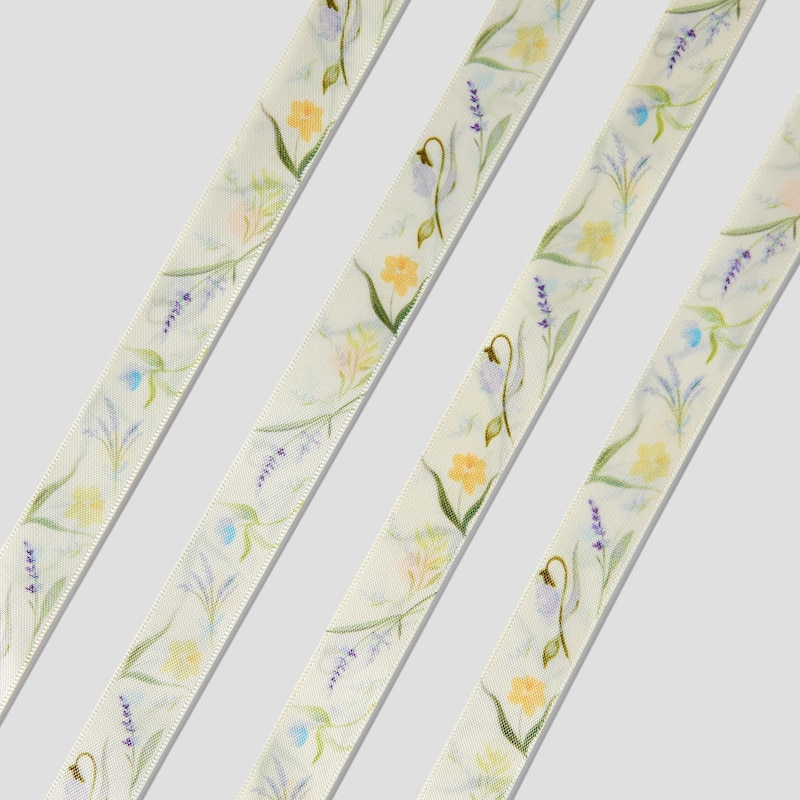 Ribbon Shoelace, CREAM-FRENCH FLORAL PNT, 38-43 | VIVAIA