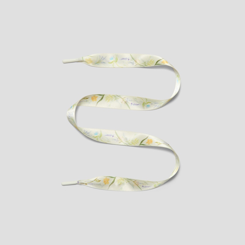 Ribbon Shoelace, CREAM-FRENCH FLORAL PNT, 38-43 | VIVAIA