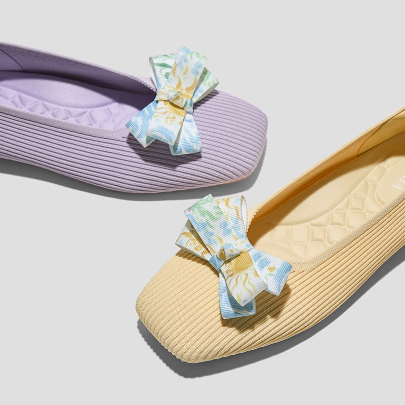 Removable Bows (Dora), WHITE-FRENCH FLORAL PNT, one-size | VIVAIA