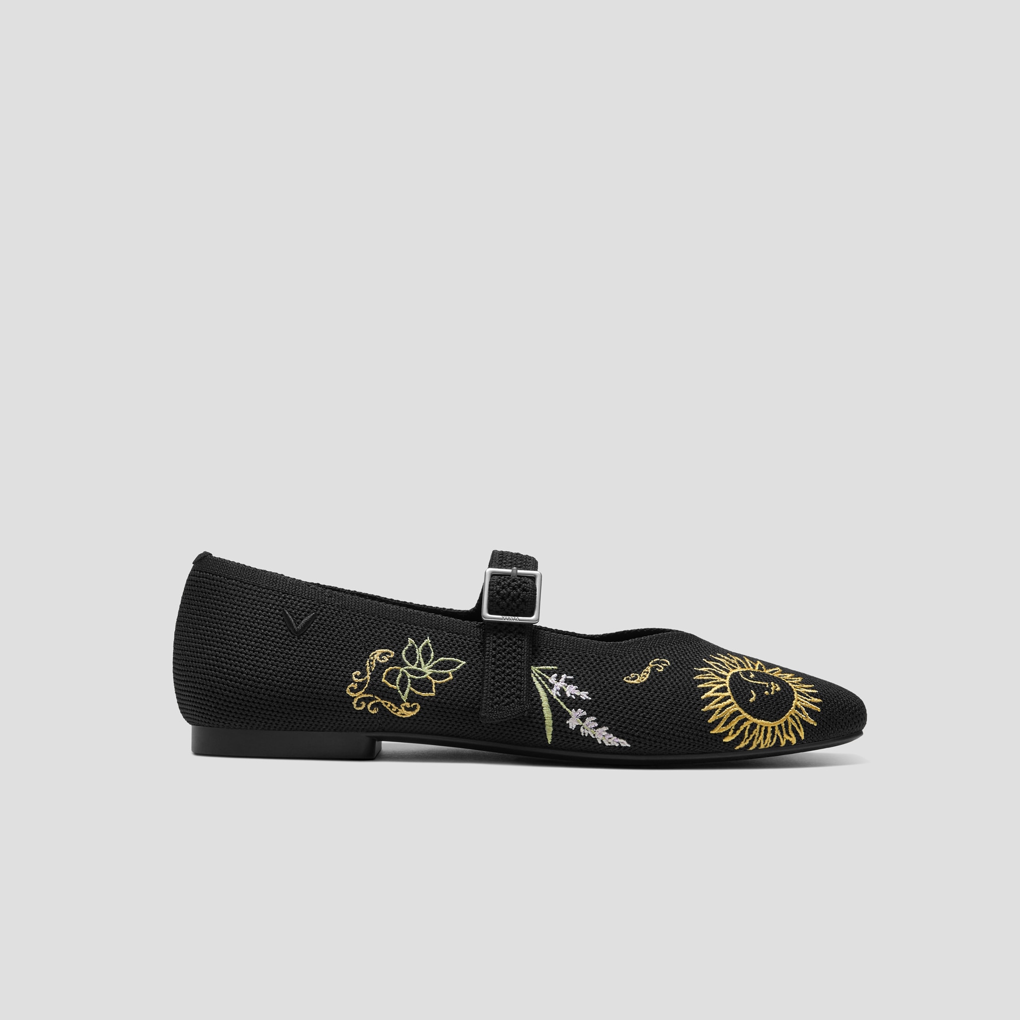 Healing Garden｜Square-Toe Mary Janes (Margot Mary Jane), BLACK