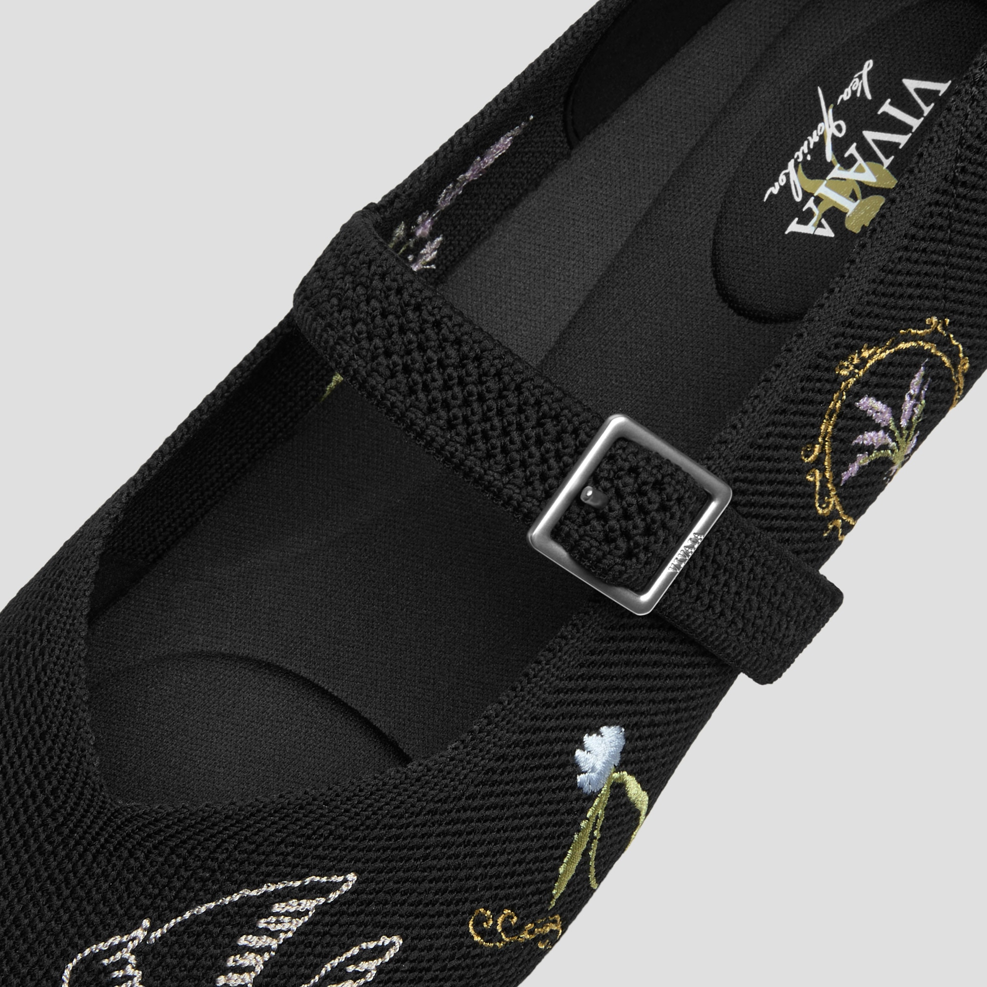 Healing Garden｜Square-Toe Mary Janes (Margot Mary Jane), BLACK