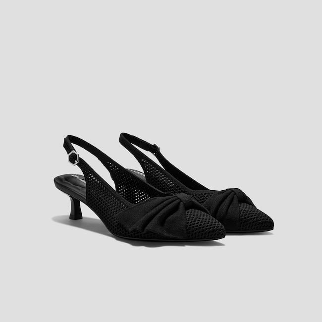 PointEase™ Bow Slingback Heels (Sanna)