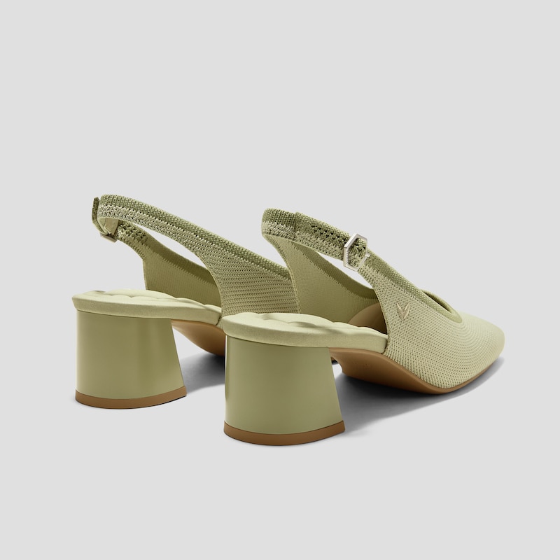 Margot™ Slingback Heels (Mikko), MATCHA, EU35 | VIVAIA
