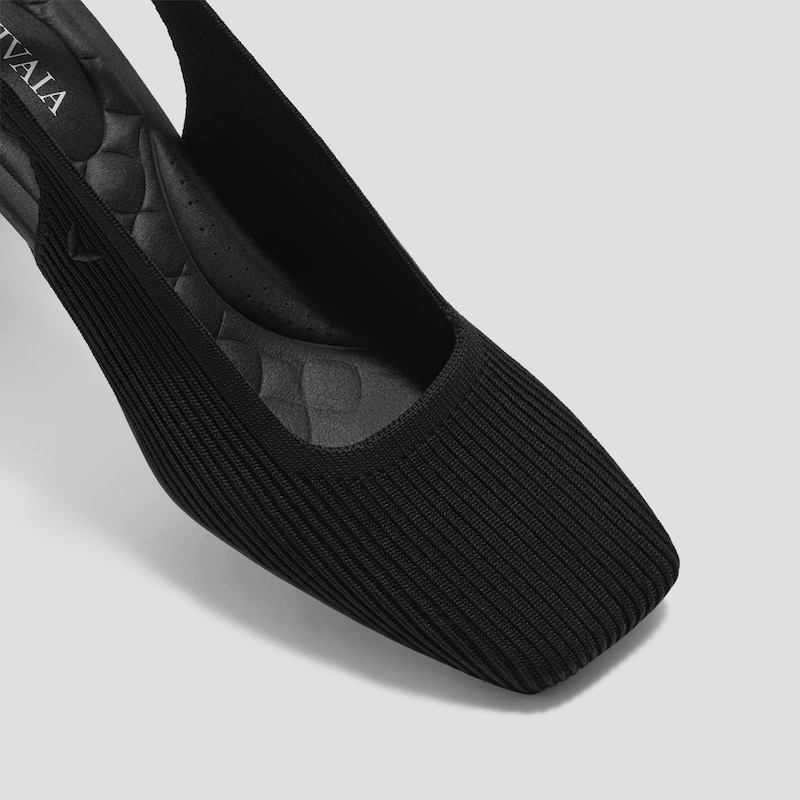 Margot™ Slingback Heels (Mikko), Black, EU39 | VIVAIA