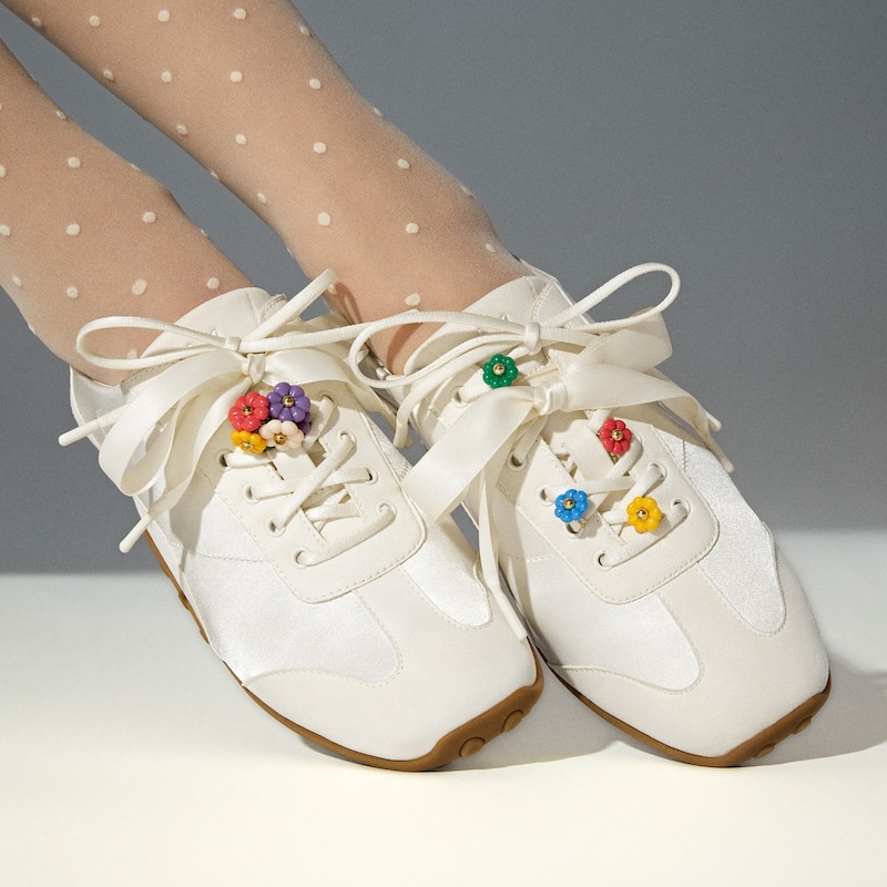 Square-Toe Jogger Sneakerina (Carol), LIGHT GOLD, EU37.5 | VIVAIA