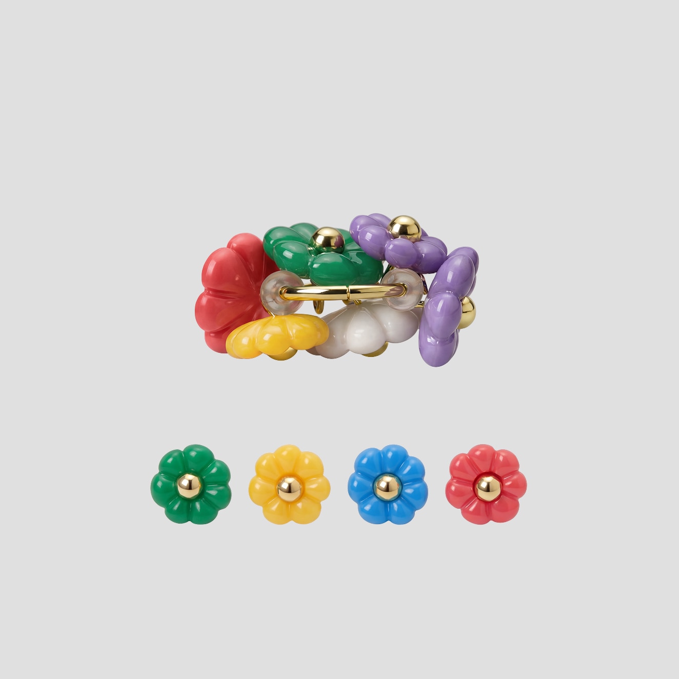 L'Appartement【SHOUIA/ショウイア】 SPORTS CHARM Bloomies Charm Set (Lindie), Multicolor - Vivid, one-size | VIVAIA