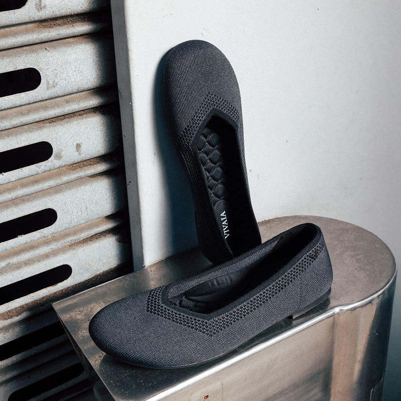 Wide Toe Box Flats (Tila), Black, EU35 | VIVAIA