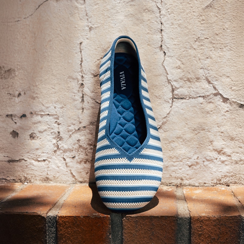 Wide Toe Box Flats (Tila), PALE APRICOT & VINTAGE INTERLOCKING