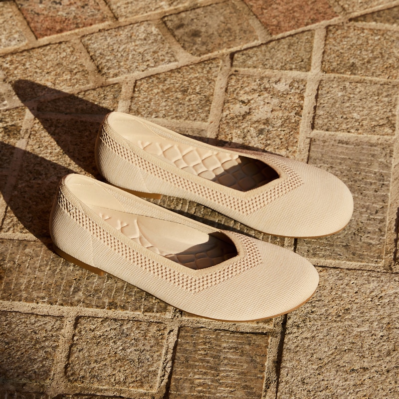 Wide Toe Box Flats (Tila), YELLOW APRICOT, EU35 | VIVAIA