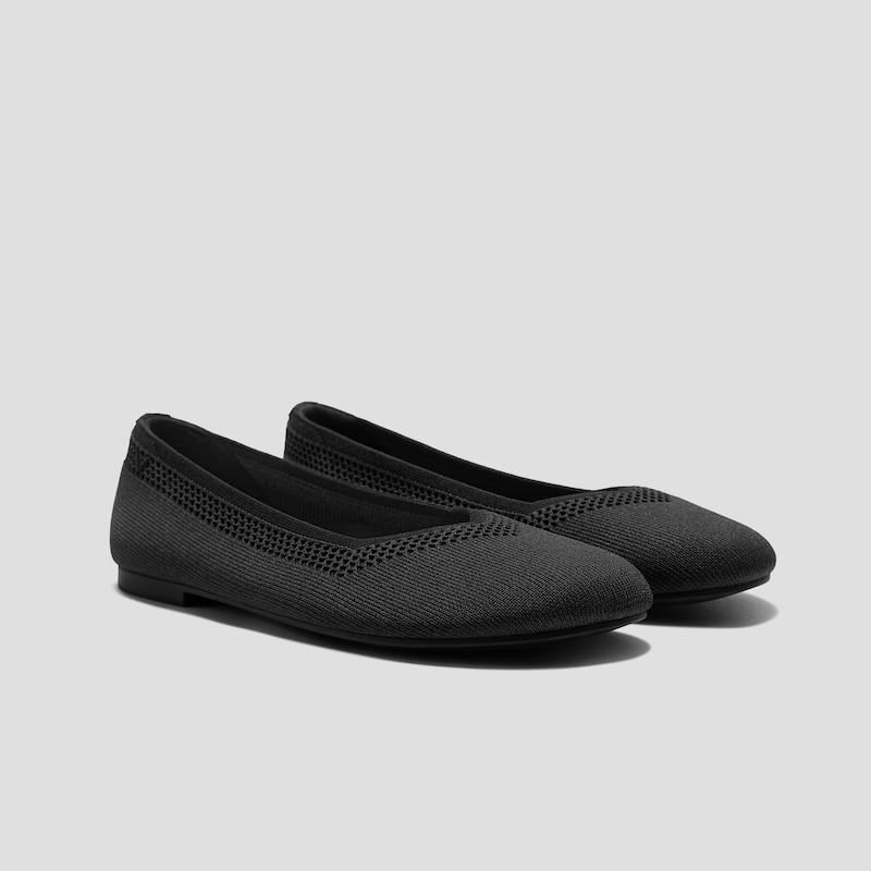 Wide Toe Box Flats (Tila), Black, EU35 | VIVAIA