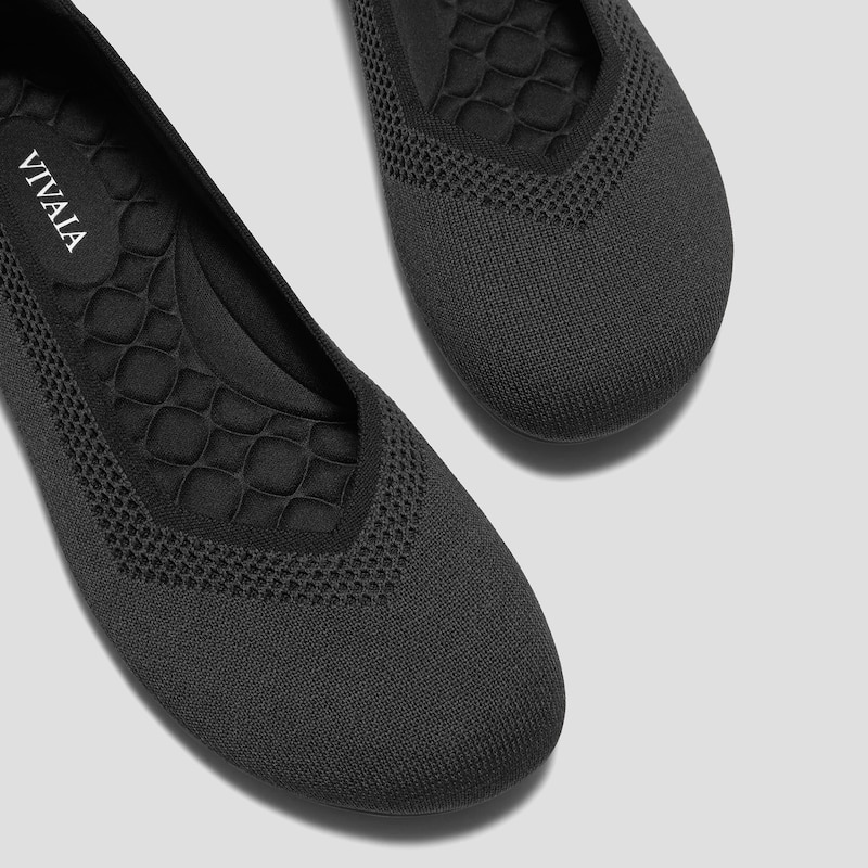 Wide Toe Box Flats (Tila), Black, EU35 | VIVAIA