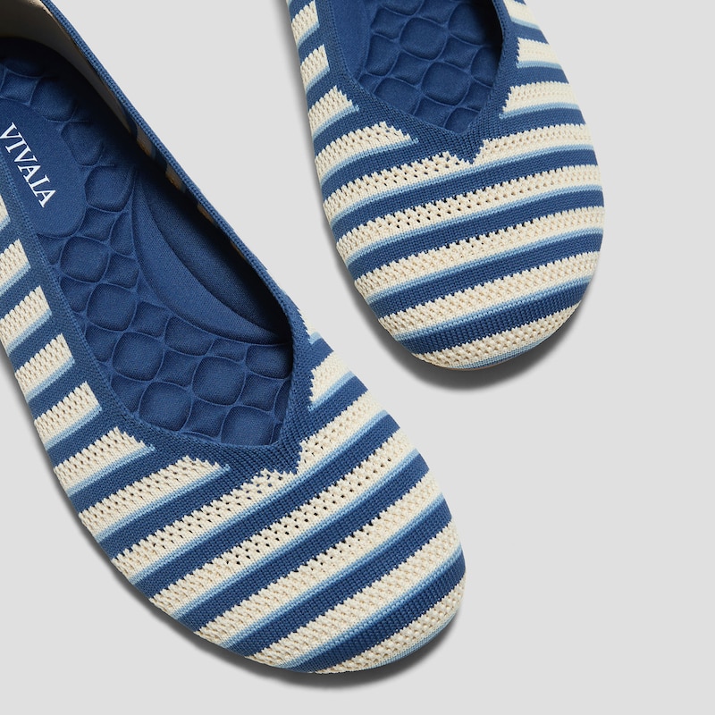 Wide Toe Box Flats (Tila), PALE APRICOT & VINTAGE INTERLOCKING, EU35 | VIVAIA