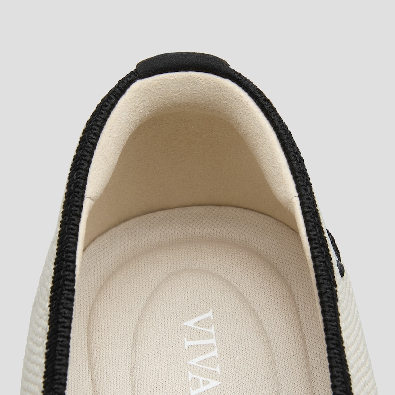 Square-Toe Margot™ Crisscross Flats (Marah), PALE APRICOT & BLACK, EU37 | VIVAIA