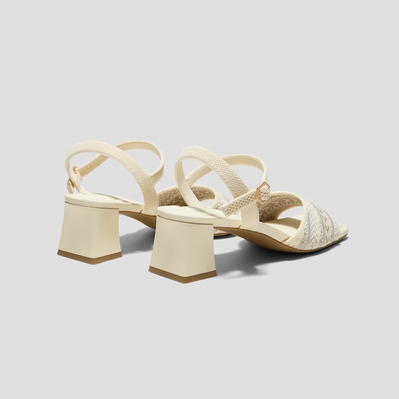 AdaptAll™ Square-Toe Sandals (Janine), ASHY THREAD, EU35 | VIVAIA