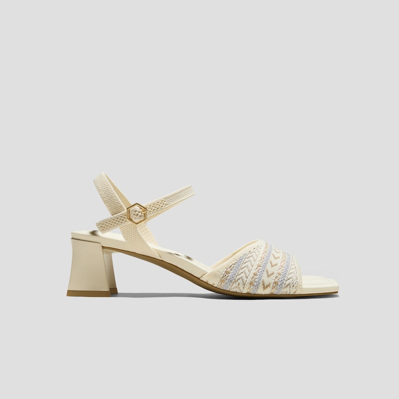AdaptAll™ Square-Toe Sandals (Janine), ASHY THREAD, EU35 | VIVAIA