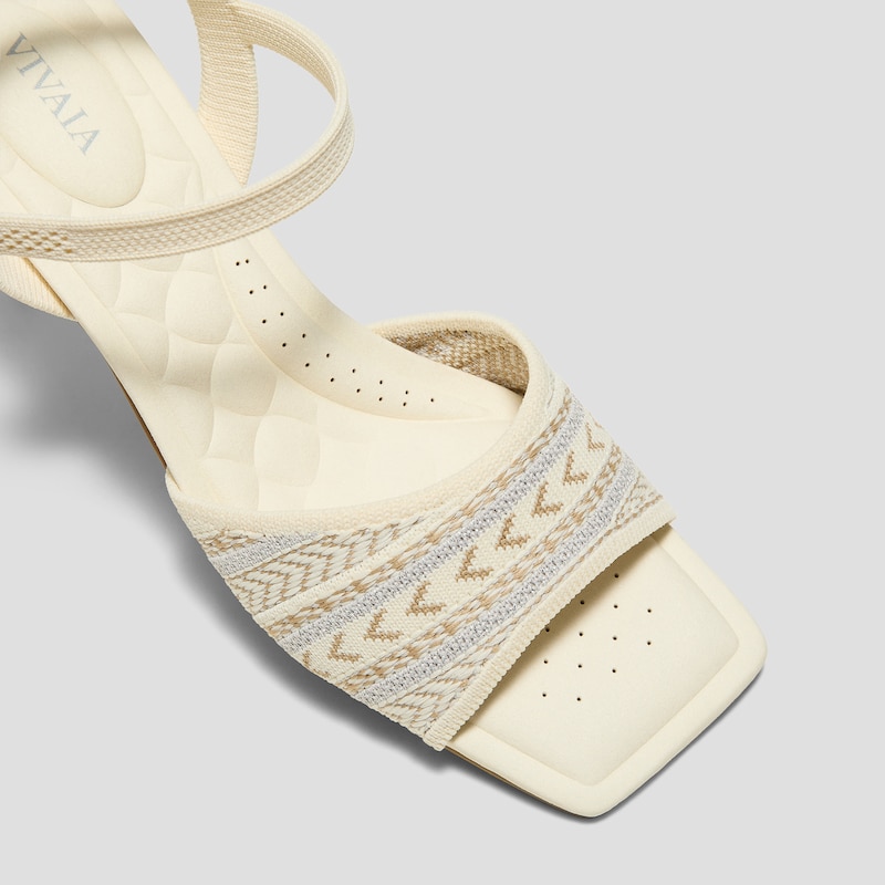 AdaptAll™ Square-Toe Sandals (Janine), ASHY THREAD, EU35 | VIVAIA