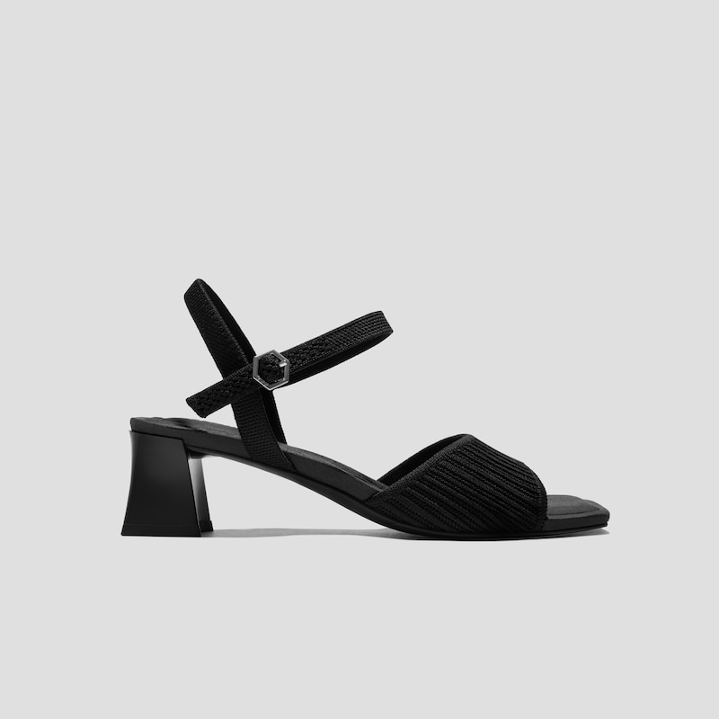 AdaptAll™ Square-Toe Sandals (Janine), Black, EU35 | VIVAIA