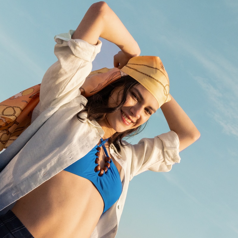 Silk Scarf (Ines), Gradient Print - Maria, one-size | VIVAIA