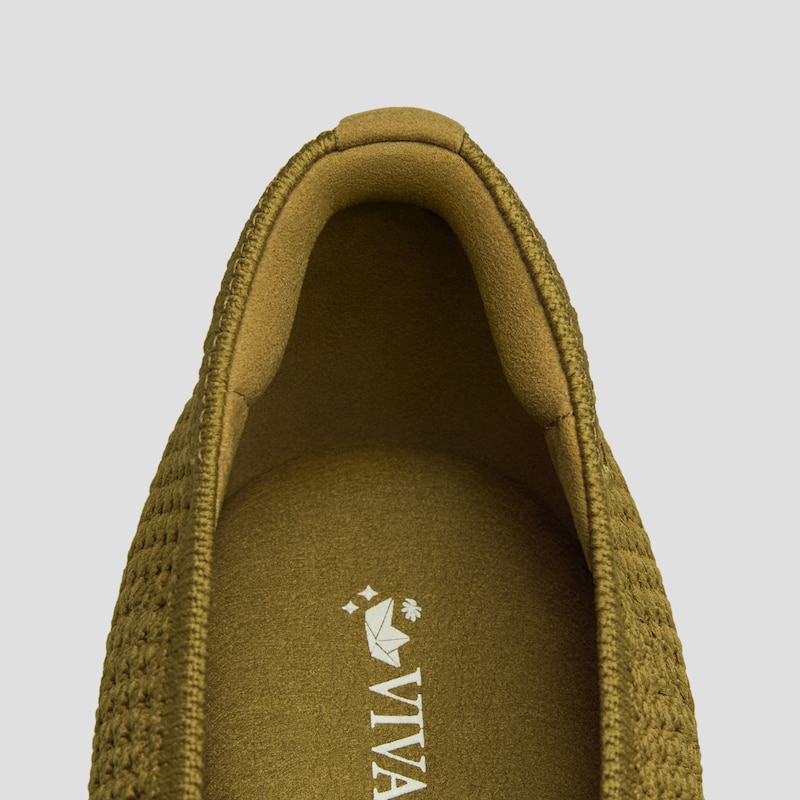 Margot™ Square-Toe Mesh Flats (Makayla), MUSTARD, EU35 | VIVAIA