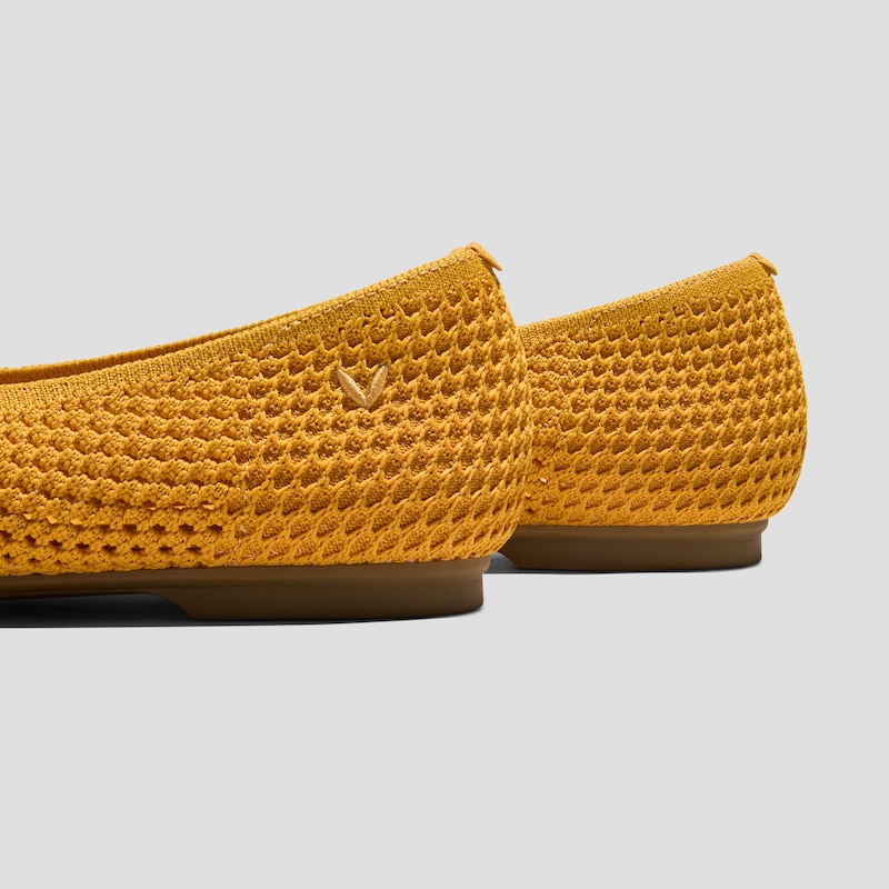 Margot™ Square-Toe Mesh Flats (Makayla), BLONDE, EU35 | VIVAIA