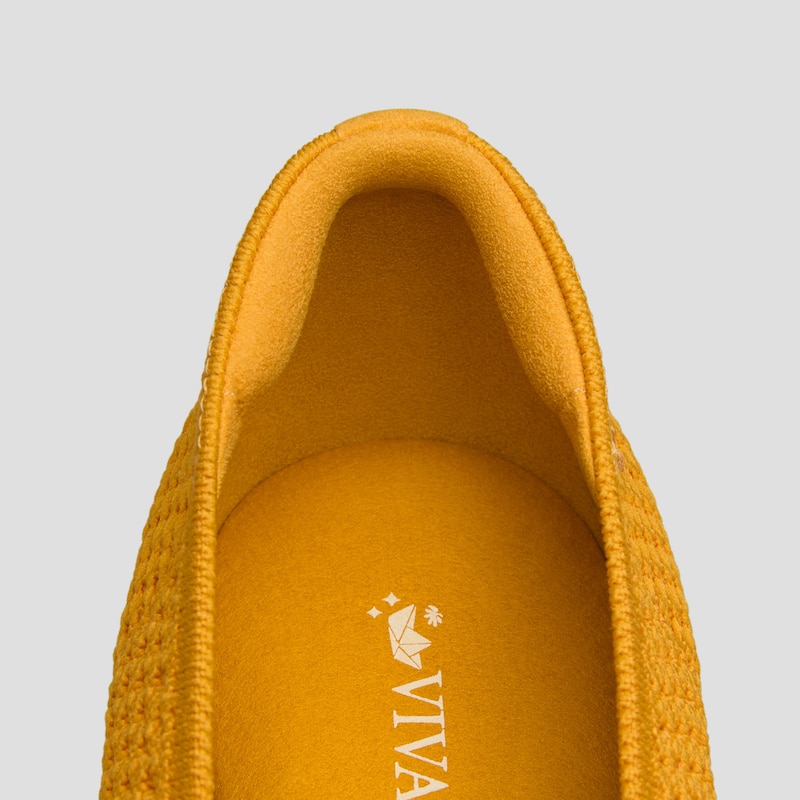 Margot™ Square-Toe Mesh Flats (Makayla), BLONDE, EU35 | VIVAIA