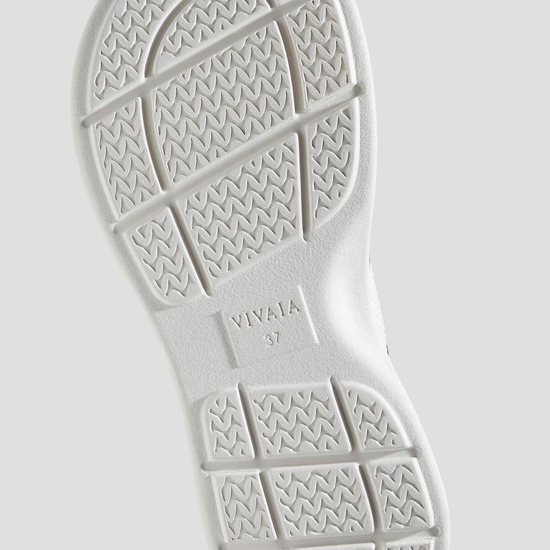 Square-Toe Walker Sandals (Kamber), WHITE & BROWN, EU35 | VIVAIA