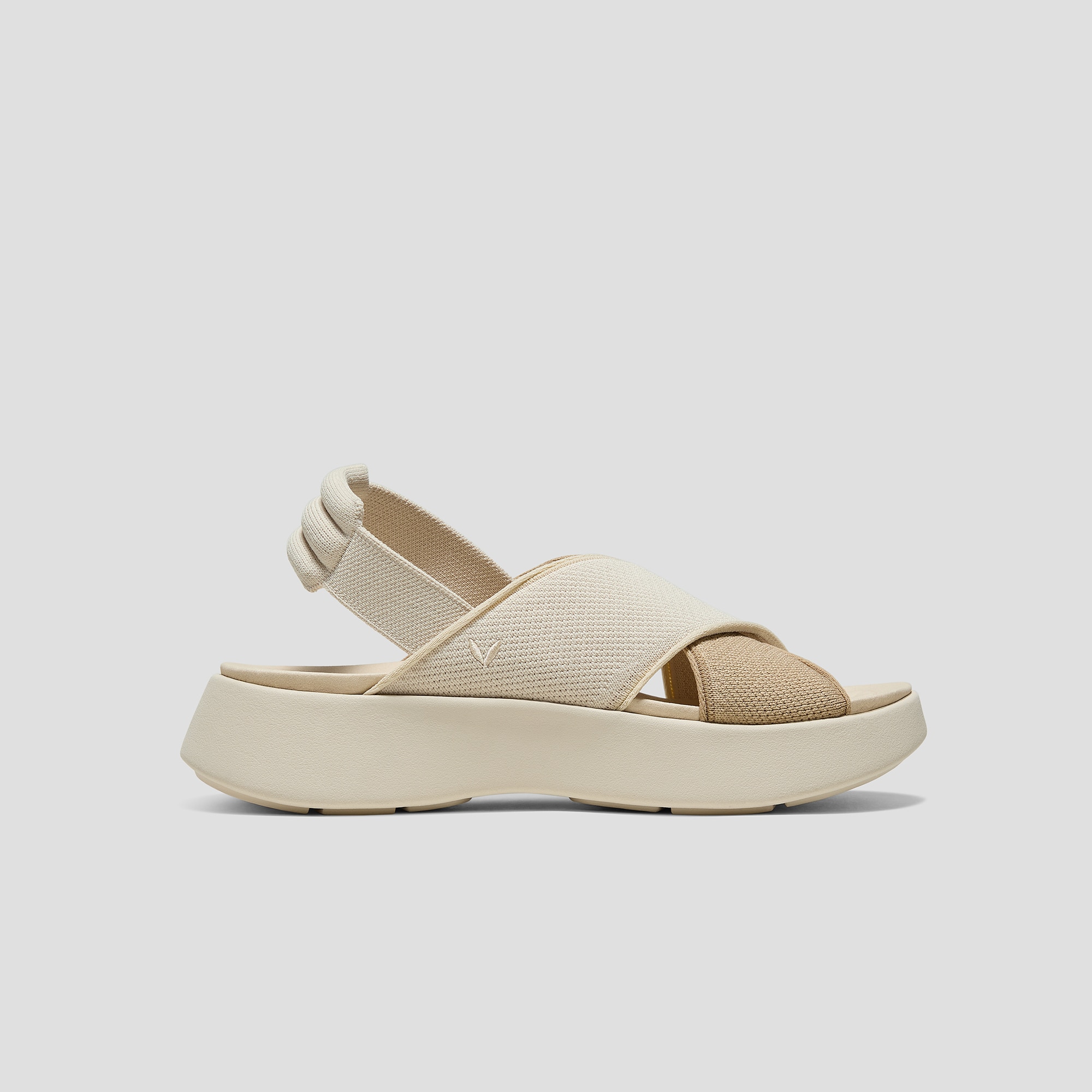 Elastic Back Strap Walker Sandals (Kara 2.0), CREAM IVORY & NUDE