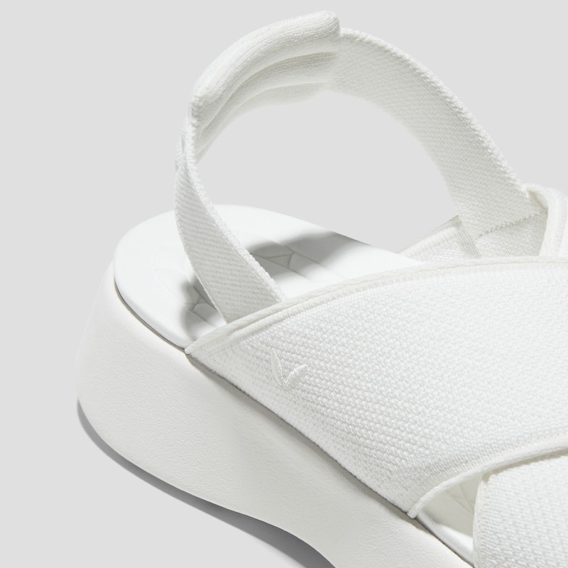 Elastic Back Strap Walker Sandals (Kara 2.0), White, EU41.5 | VIVAIA