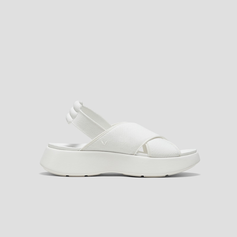 Elastic Back Strap Walker Sandals (Kara 2.0), White, EU41.5 | VIVAIA