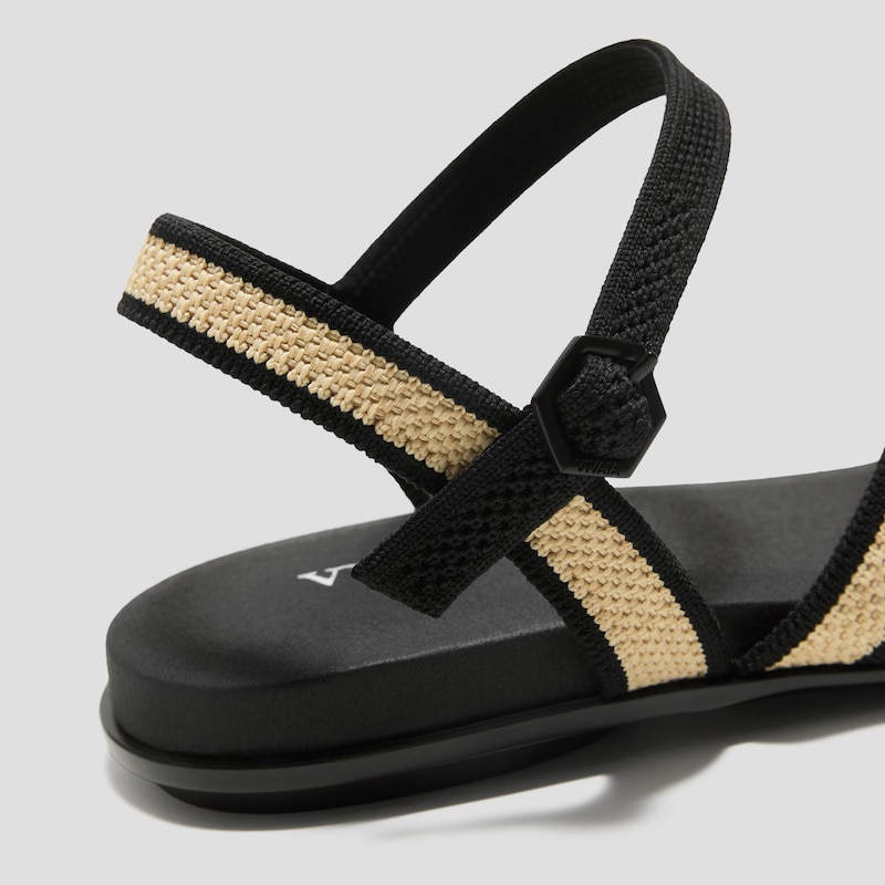 AdaptAll™ Flat Sandals (Demi), NATURAL BLACK, EU35 | VIVAIA