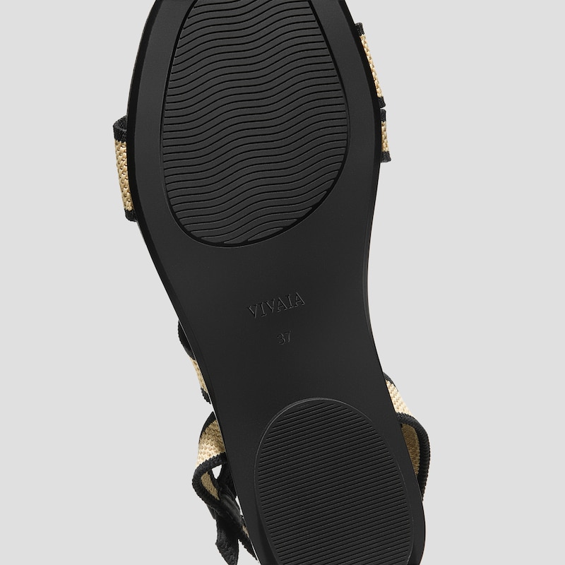 AdaptAll™ Flat Sandals (Demi), NATURAL BLACK, EU35 | VIVAIA