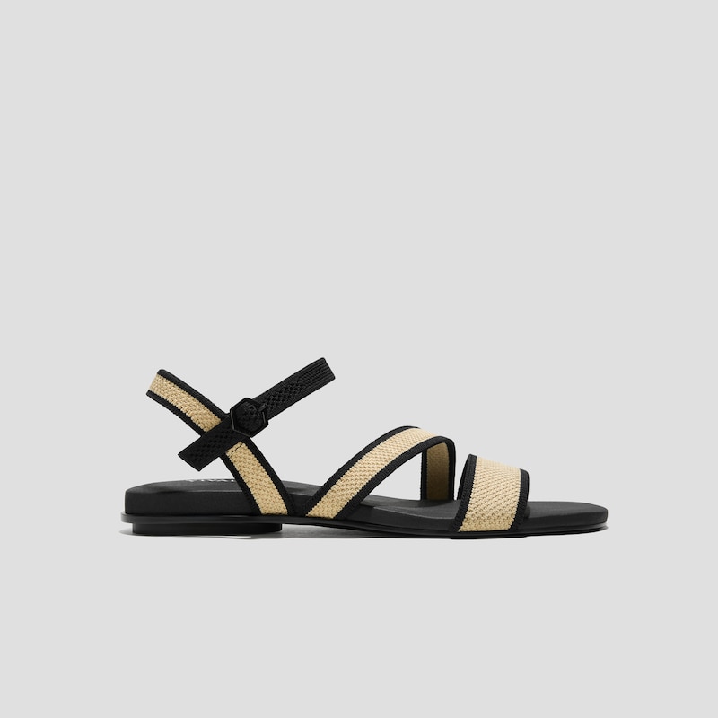 AdaptAll™ Flat Sandals (Demi), NATURAL BLACK, EU35 | VIVAIA