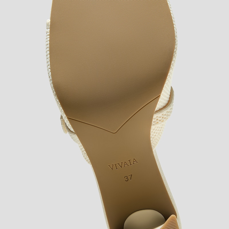 AdaptAll™ Square-Toe Sandals (Ava), Cream Wave, EU35 | VIVAIA