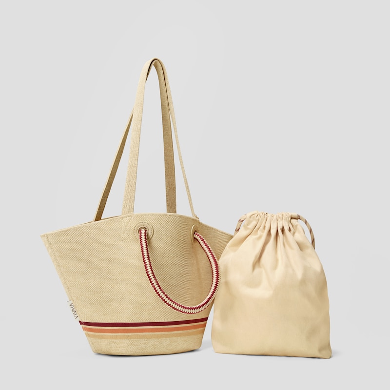 Convertible Trapeze Tote (Attina), Nude Peach, one-size | VIVAIA