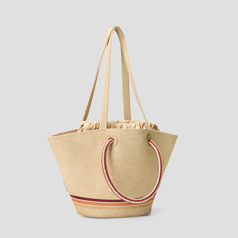 Convertible Trapeze Tote (Attina), Nude Peach, one-size | VIVAIA