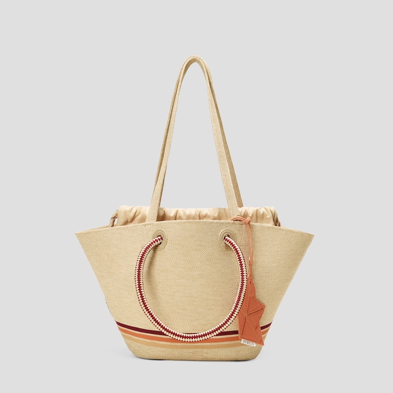 Convertible Trapeze Tote (Attina), Nude Peach, one-size | VIVAIA
