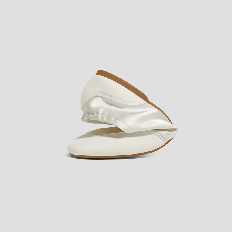 3 Laces Included Square-Toe Lace-Up Satin Sneakerina (Cristina), LIGHT GOLD, EU35 | VIVAIA