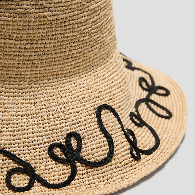 Raffia-Style Woven Hat (Winni), Natural, one-size | VIVAIA